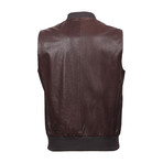Leather Vest // Brown (XL)