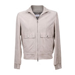 Suede Jacket // Gray (XL)
