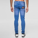 80's Skinny Jeans // Blue Denim (33)