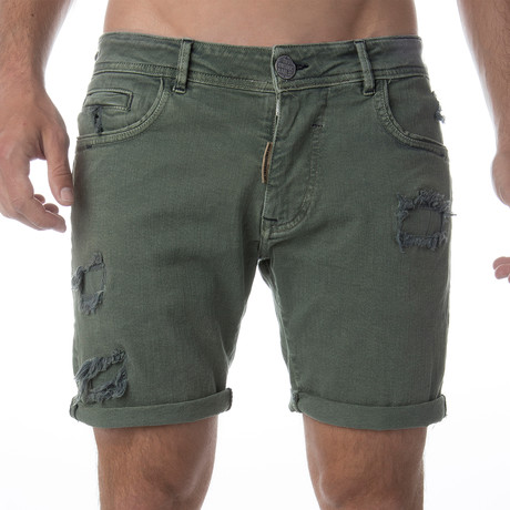 Denim Shorts // Green (30)