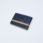 Wallet // Dark Blue + Beige