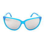 Women's P8588 Sunglasses // Transparent Blue