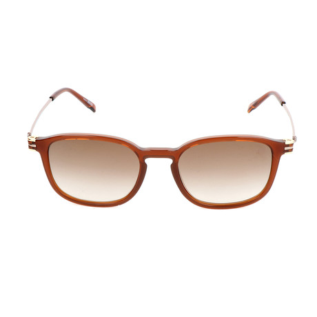 Montblanc // MB698S 45F Sunglasses // Shiny Light Brown