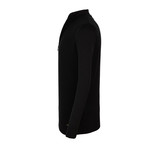 Alexander Quarter-Zip Sweater // Black (XS)