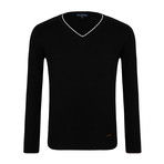 Lenore V-Neck Sweater // Black (3XL)