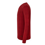Miller V-Neck Sweater // Red (L)