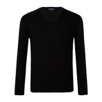 Sherwin V-Neck Sweater // Black (3XL)