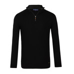 Alexander Quarter-Zip Sweater // Black (M)