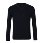 Shadd V-Neck Sweater // Navy (L)