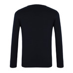 Shadd V-Neck Sweater // Navy (L)