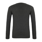 Wilbur V-Neck Sweater // Anthracite (L)