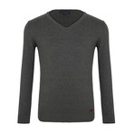 Wilbur V-Neck Sweater // Anthracite (S)