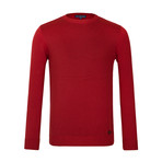 Artie Crew Neck Sweater // Red (L)