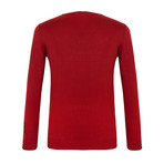 Birley V-Neck Sweater // Red (2XL)