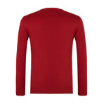 Artie Crew Neck Sweater // Red (L)