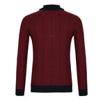 Oma Quarter-Zip Sweater // Red (S)