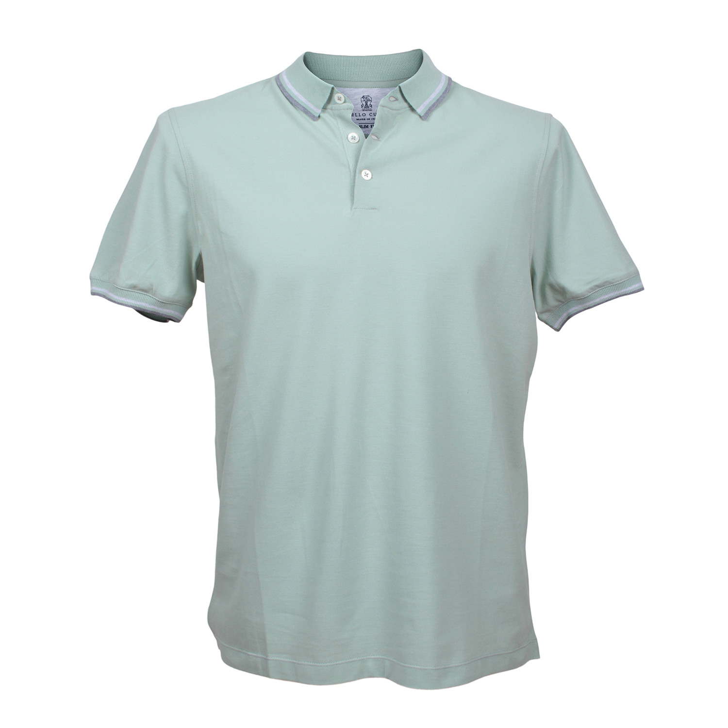 Slim Fit Polo Shirt // Lime (2XS) - Brunello Cucinelli - Touch of Modern
