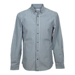Brunello Cucinelli // Blue Long Sleeve Slim Fit Shirt // Blue (M)