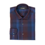 Pace After-Hours Dress Shirt // Blue + Burgundy (L-XL)
