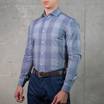 Farrell Business Dress Shirt // Denim Blue (US: 15.5A)