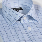 Chase Business Dress Shirt // Light Blue + Navy (US: 16C)