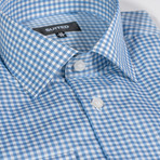 Chang Business Dress Shirt // Gray + Blue (US: 15.5B)