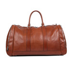 Leather Duffle Bag // Brown