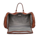 Leather Duffle Bag // Brown