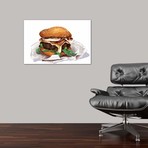 Bacon Burger // Amber Day (18"W x 26"H x 0.75"D)