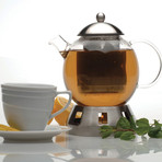 Essentials Glass Dorado Teapot // 44oz // Set of 4