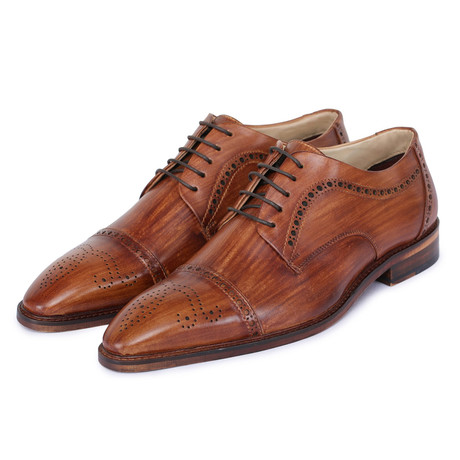 Captoe Brogue Derby // Wooden (US: 8)