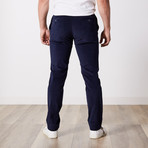 Corduroy Slim-Fit Pants // Navy (40WX32L)