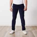 Corduroy Slim-Fit Pants // Navy (40WX32L)