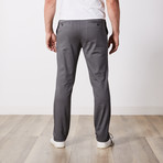 Stretch Cotton Slim-Fit Pants // Medium Gray (32WX32L)