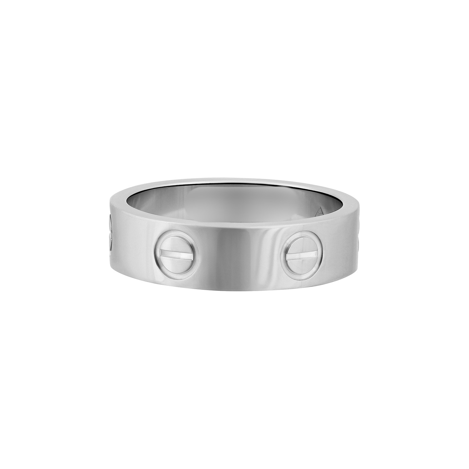 Cartier 18k White Gold Love Ring // Pre-Owned (Ring Size: 4.25 ...