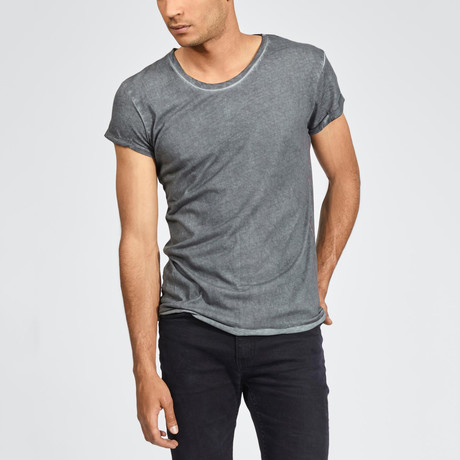Basic Summer Short Sleeve Shirt // Anthracite (S)