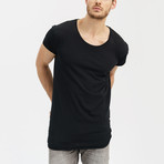 Basic Summer Short Sleeve Shirt // Black (L)
