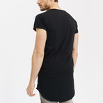 Basic Summer Short Sleeve Shirt // Black (L)