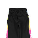 Off White // Nylon Rainbow Stripe Track Pants // Black (L)