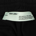 Off White // Nylon Rainbow Stripe Track Pants // Black (L)