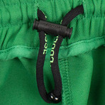 Off White // Nylon Rainbow Stripe Track Pants // Green (L)