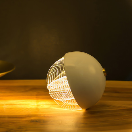 Oblò Bianco Table Lamp