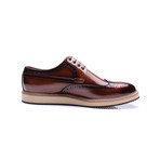 Wing Tip Patent Dress Shoes // Tobacco (Euro: 39)