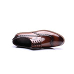 Wing Tip Patent Dress Shoes // Tobacco (Euro: 44)