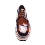 Wing Tip Patent Dress Shoes // Tobacco (Euro: 41)