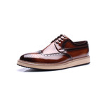Wing Tip Patent Dress Shoes // Tobacco (Euro: 42)