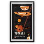 Voyager // Historic Robotic Spacecraft Series // Giclée Print // Orange (12" x 18")