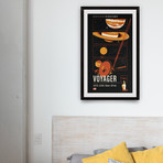 Voyager // Historic Robotic Spacecraft Series // Giclée Print // Orange (12" x 18")