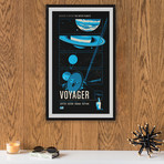 Voyager // Historic Robotic Spacecraft Series // Giclée Print // Blue (12" x 18")