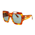 Gucci Women's Sunglasses // GG0053S // Avana Shiny Green